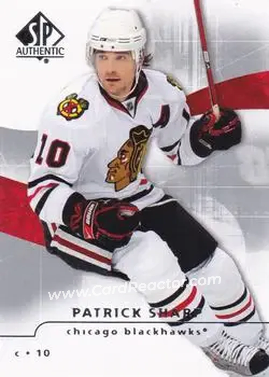 2008-09 SP Authentic #27 - Patrick Sharp - Chicago Blackhawks - Front