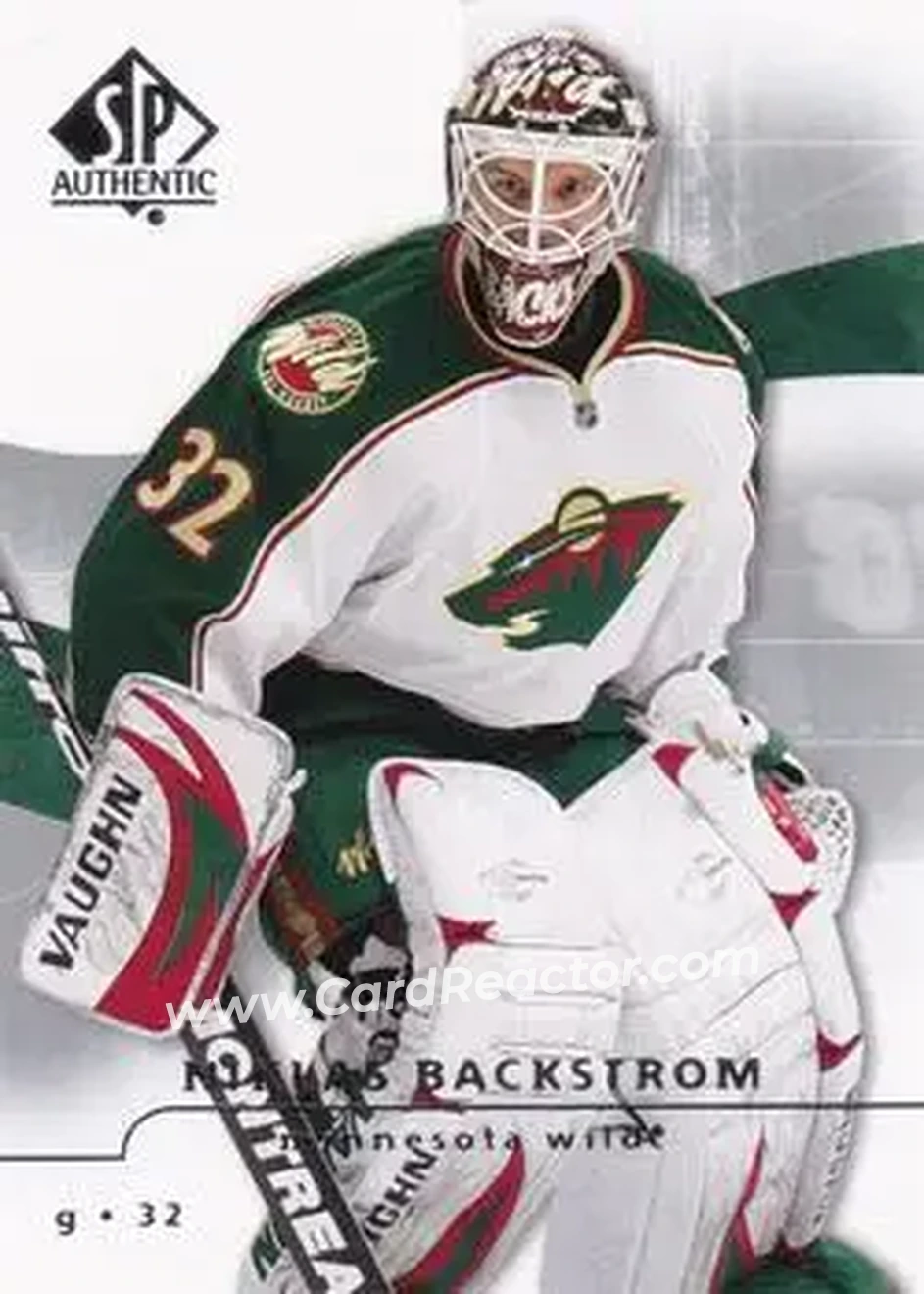 2008-09 SP Authentic #33 - Niklas Backstrom - Minnesota Wild - Back 2008-09 SP Authentic #33 - Niklas Backstrom - Minnesota Wild - Back