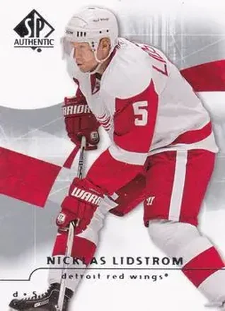 2008-09 SP Authentic #34 - Nicklas Lidstrom - Detroit Red Wings