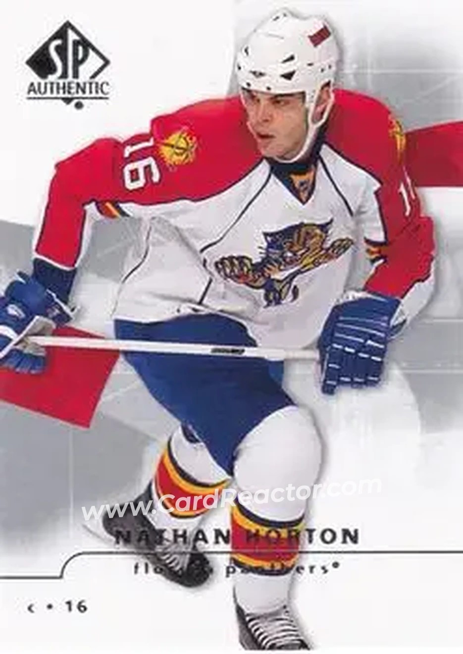 2008-09 SP Authentic #36 - Nathan Horton - Florida Panthers - Front
