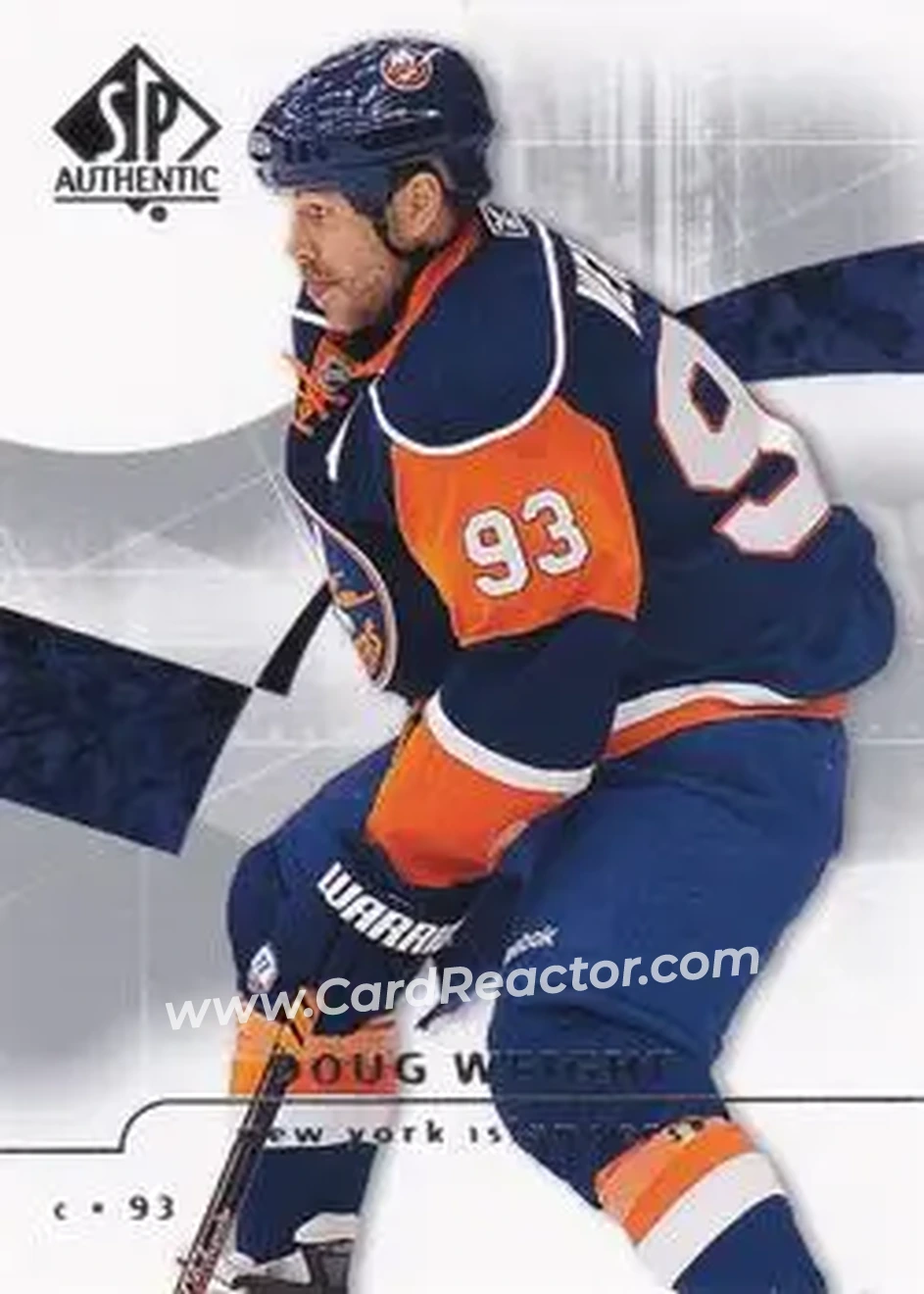 2008-09 SP Authentic #47 - Doug Weight - New York Islanders - Front