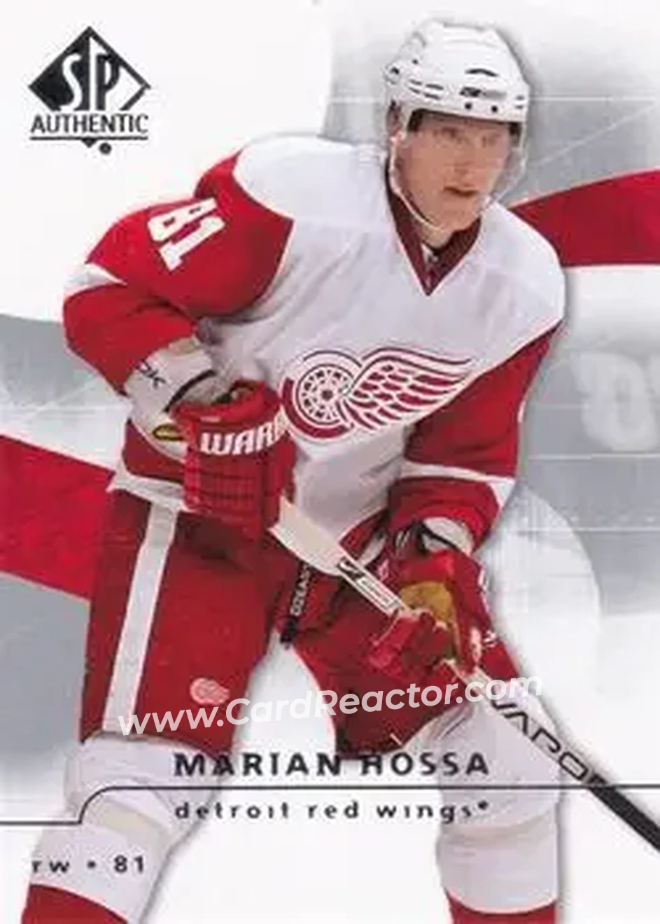 2008-09 SP Authentic #49 - Marian Hossa - Detroit Red Wings - Front