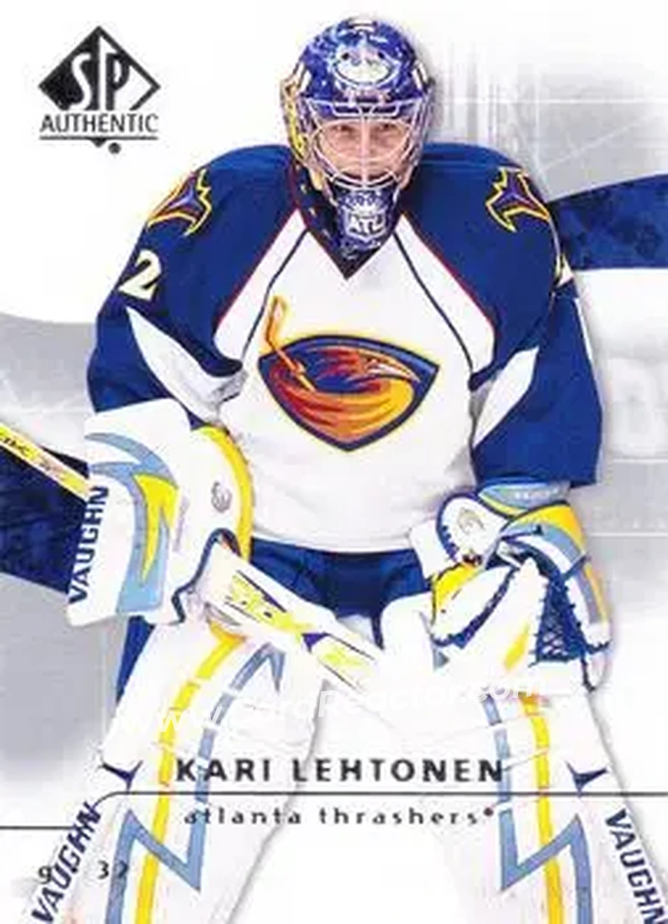 2008-09 SP Authentic #53 - Kari Lehtonen - Atlanta Thrashers - Front 2008-09 SP Authentic #53 - Kari Lehtonen - Atlanta Thrashers - Front