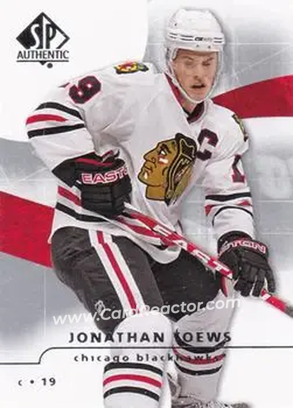 2008-09 SP Authentic #55 - Jonathan Toews - Chicago Blackhawks - Front