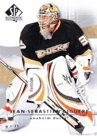 2008-09 SP Authentic #60 - Jean-Sebastien Giguere - Anaheim Ducks
