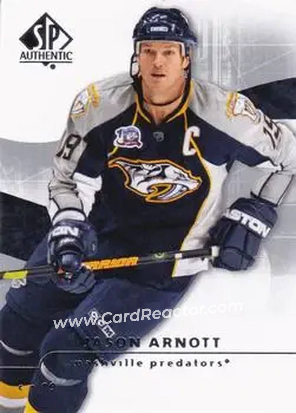 2008-09 SP Authentic #63 - Jason Arnott - Nashville Predators - Front