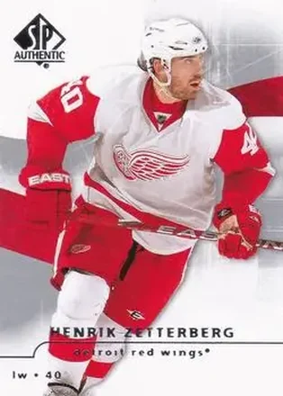 2008-09 SP Authentic #67 - Henrik Zetterberg - Detroit Red Wings