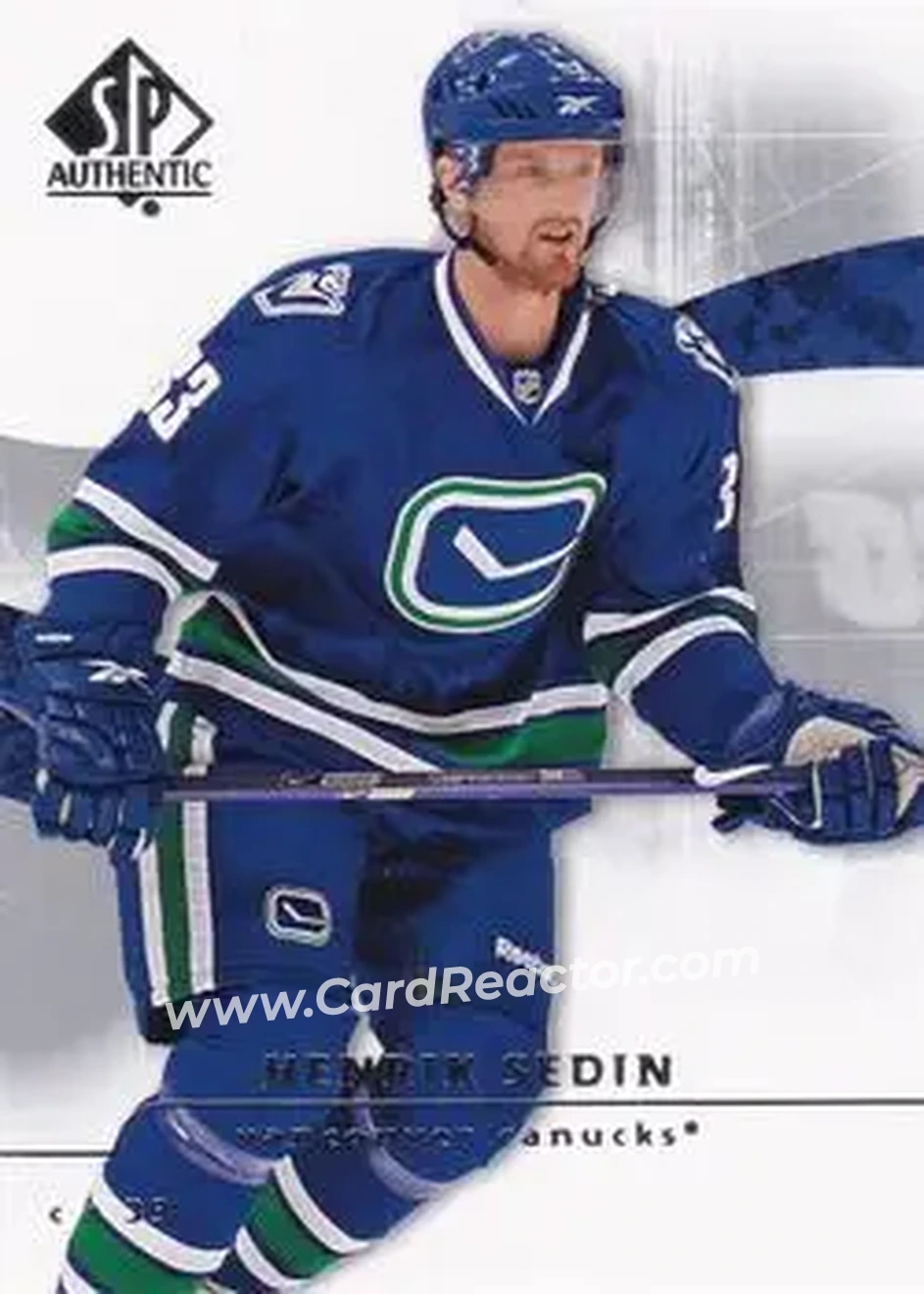 2008-09 SP Authentic #68 - Henrik Sedin - Vancouver Canucks - Front
