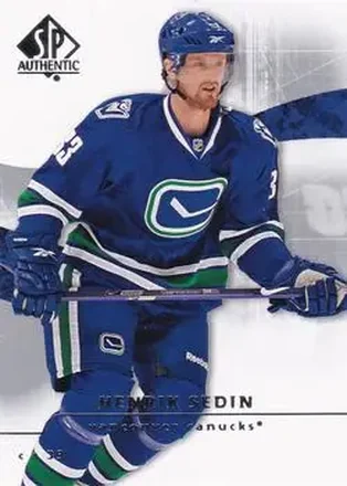 2008-09 SP Authentic #68 - Henrik Sedin - Vancouver Canucks