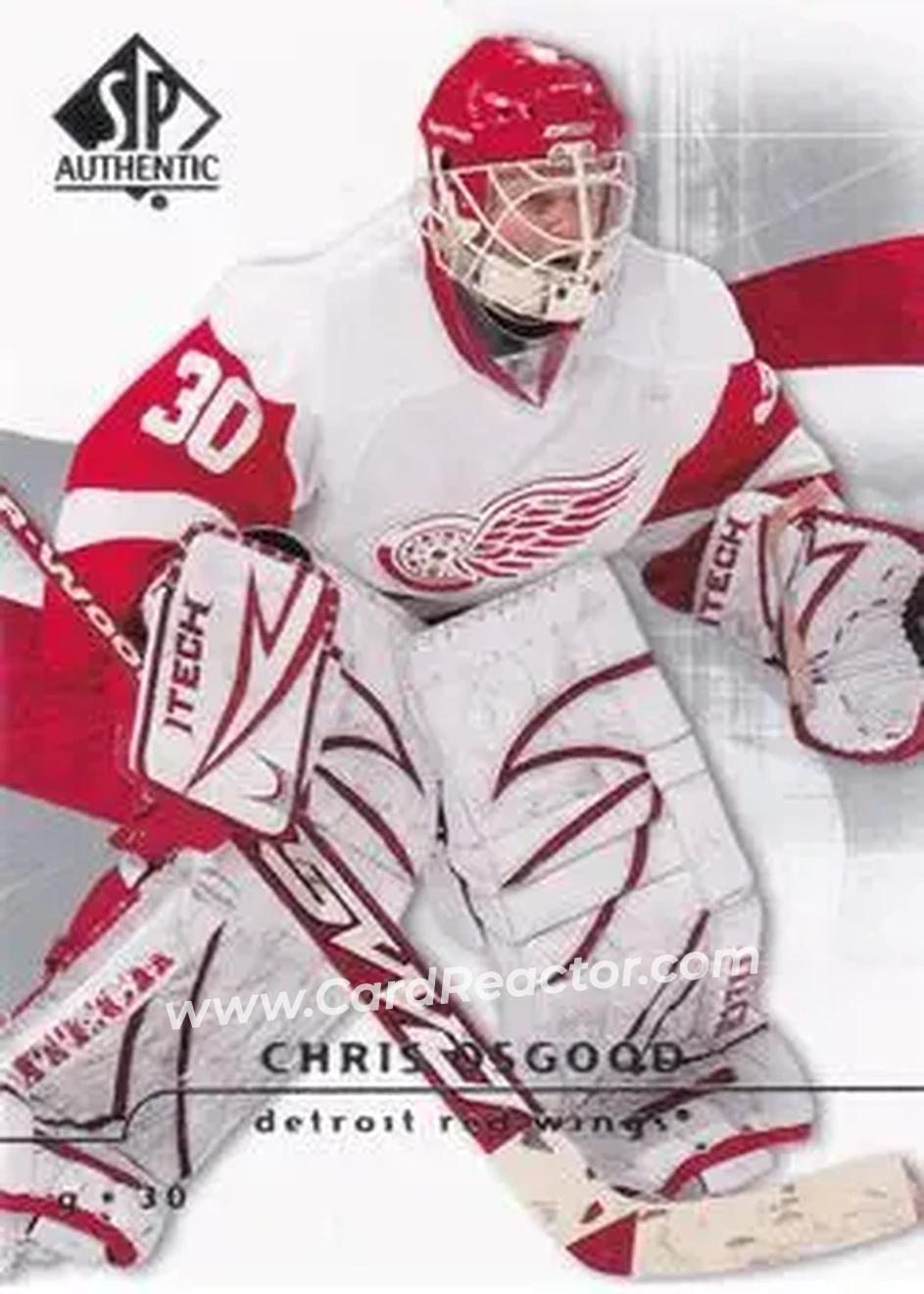 2008-09 SP Authentic #85 - Chris Osgood - Detroit Red Wings - Front