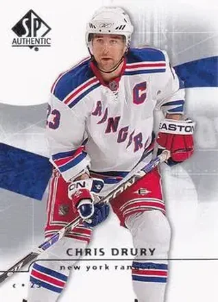 2008-09 SP Authentic #86 - Chris Drury - New York Rangers