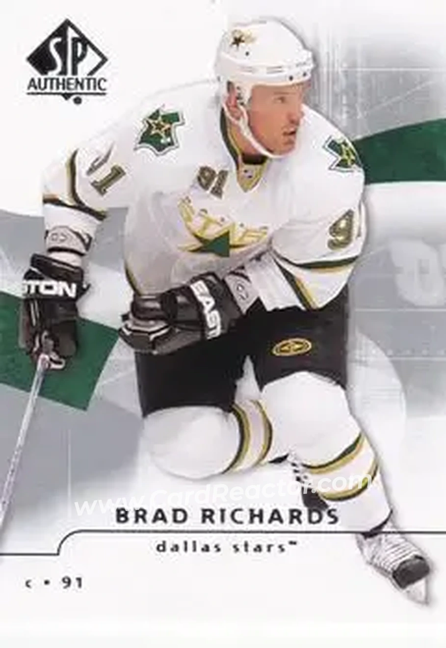 2008-09 SP Authentic #91 - Brad Richards - Dallas Stars - Front