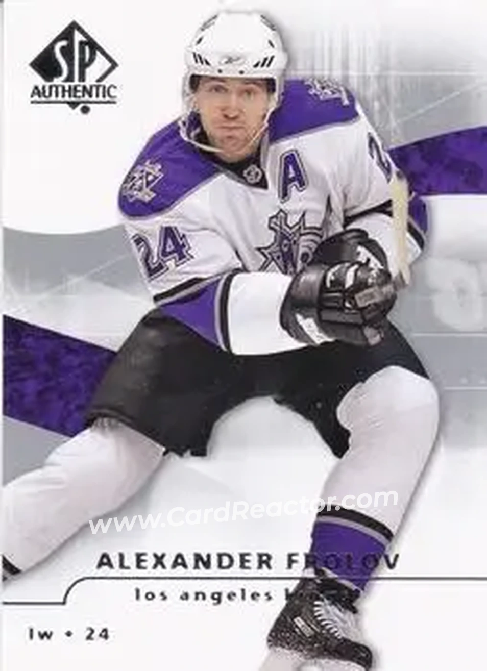 2008-09 SP Authentic #97 - Alexander Frolov - Los Angeles Kings - Front 2008-09 SP Authentic #97 - Alexander Frolov - Los Angeles Kings - Front
