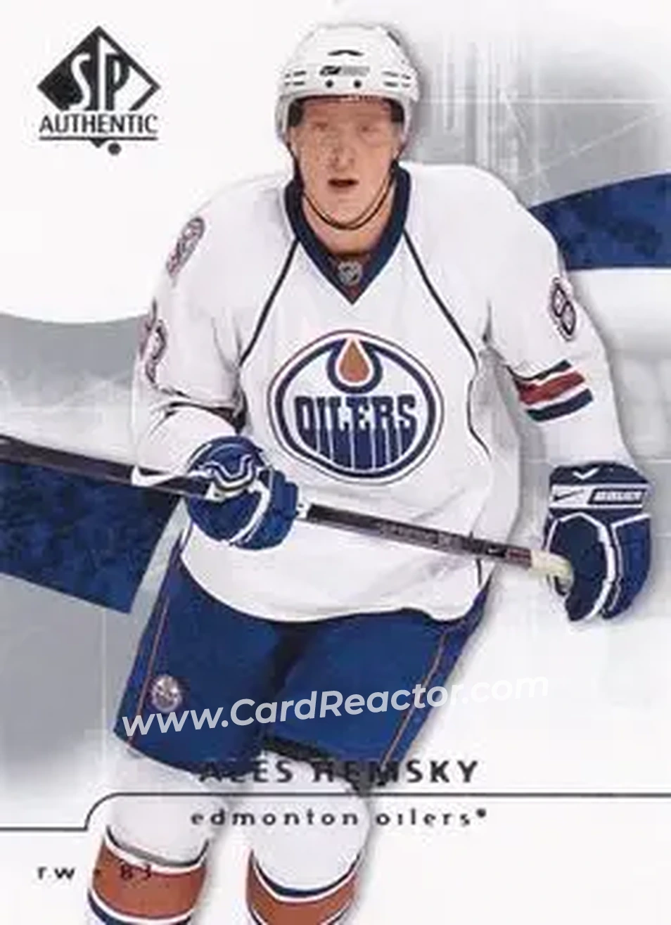 2008-09 SP Authentic #100 - Ales Hemsky - Edmonton Oilers - Front 2008-09 SP Authentic #100 - Ales Hemsky - Edmonton Oilers - Front