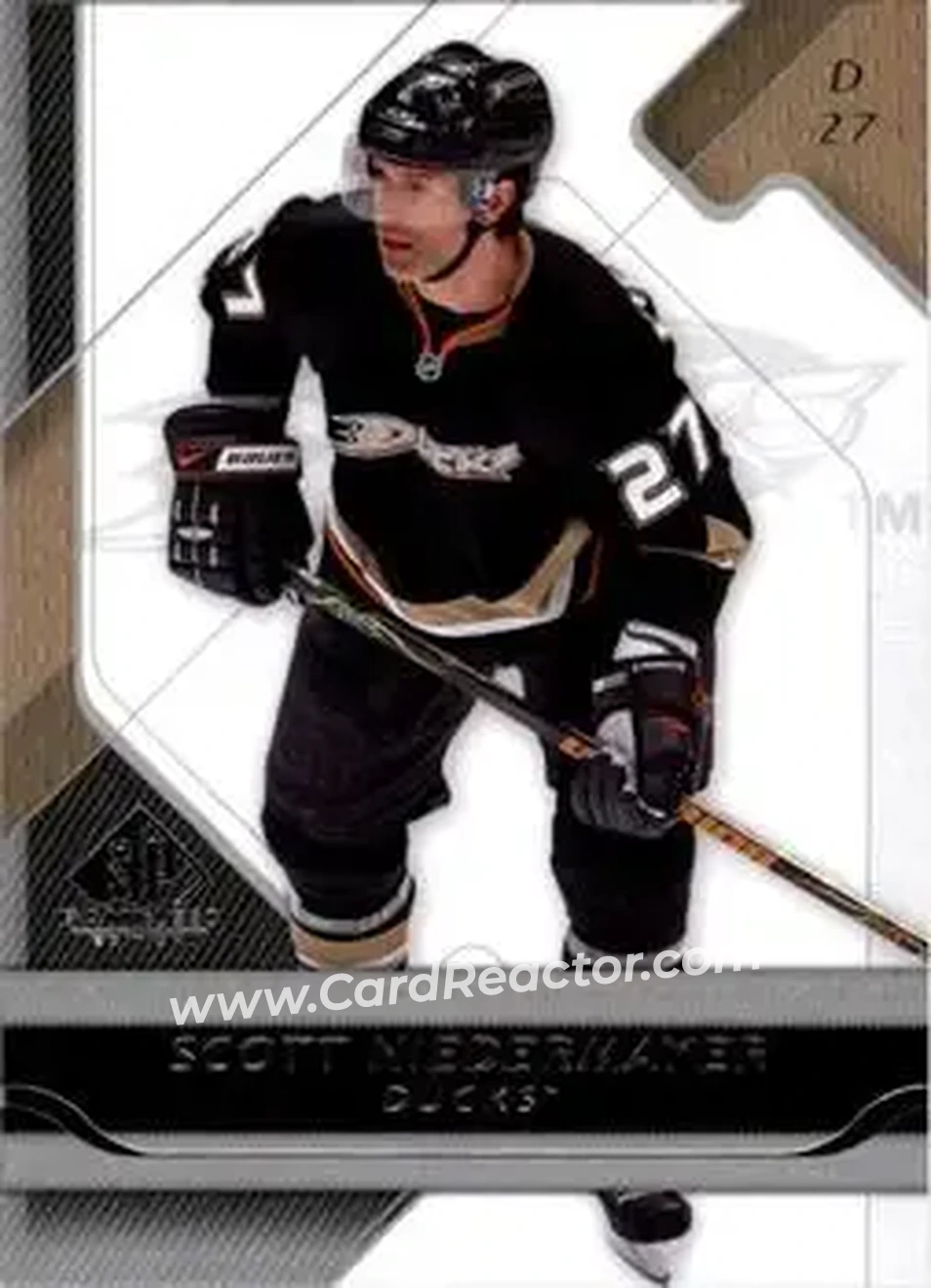 2008-09 SP Game Used #1 - Scott Niedermayer - Anaheim Ducks - Front