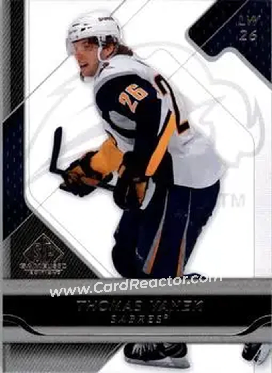 2008-09 SP Game Used #12 - Thomas Vanek - Buffalo Sabres - Front