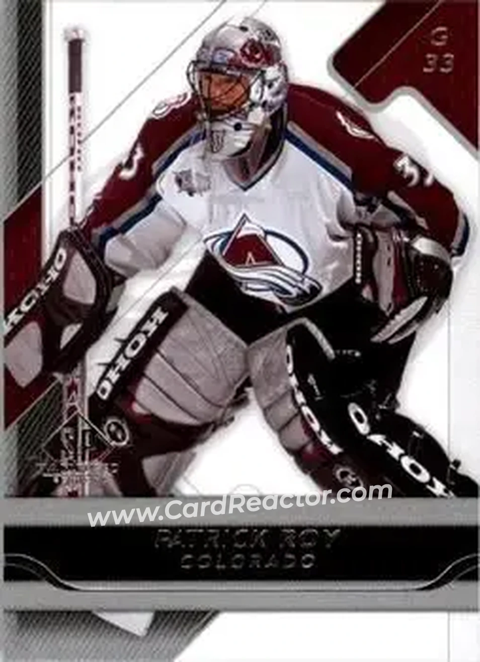 2008-09 SP Game Used #26 - Patrick Roy - Colorado Avalanche - Front