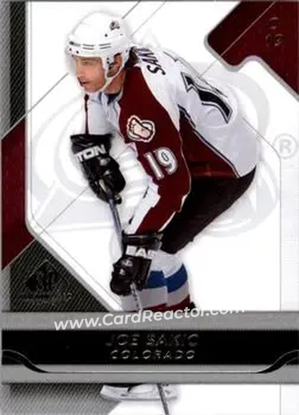 2008-09 SP Game Used #27 - Joe Sakic - Colorado Avalanche - Front