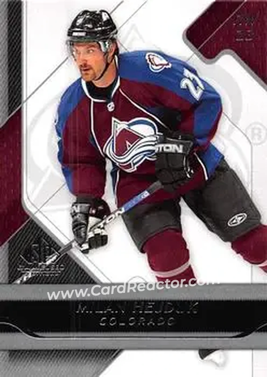 2008-09 SP Game Used #28 - Milan Hejduk - Colorado Avalanche - Front