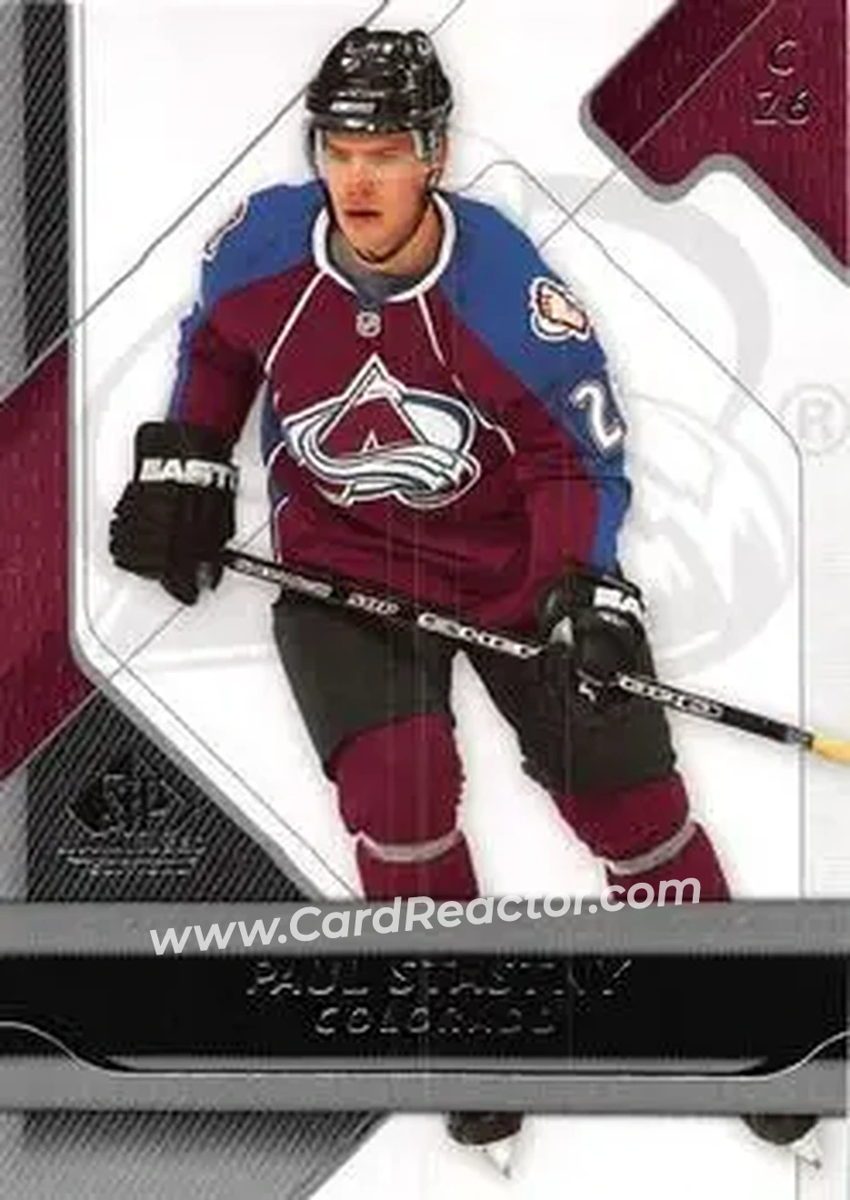 2008-09 SP Game Used #29 - Paul Stastny - Colorado Avalanche - Front
