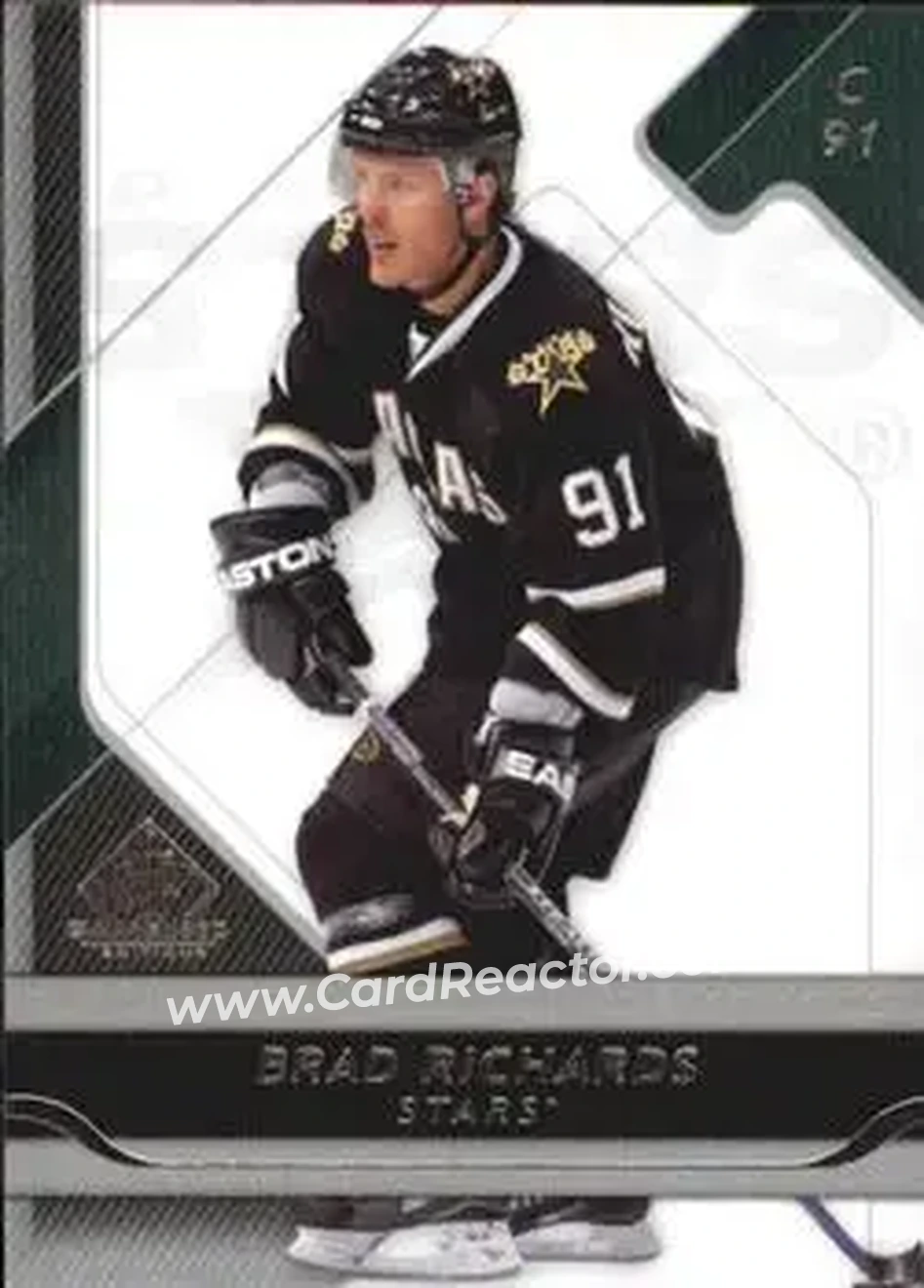 2008-09 SP Game Used #32 - Brad Richards - Dallas Stars - Front 2008-09 SP Game Used #32 - Brad Richards - Dallas Stars - Front
