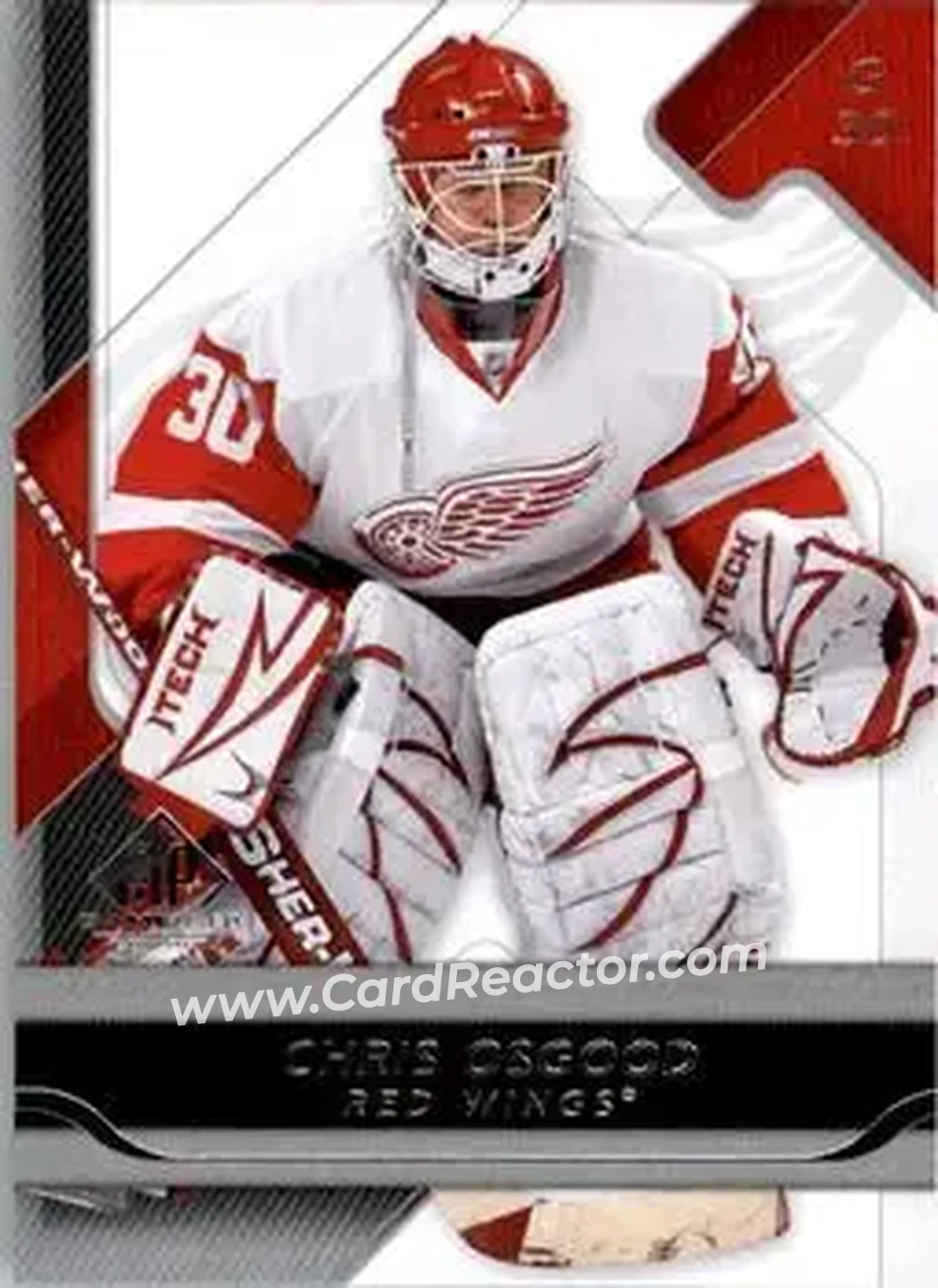 2008-09 SP Game Used #36 - Chris Osgood - Detroit Red Wings - Front