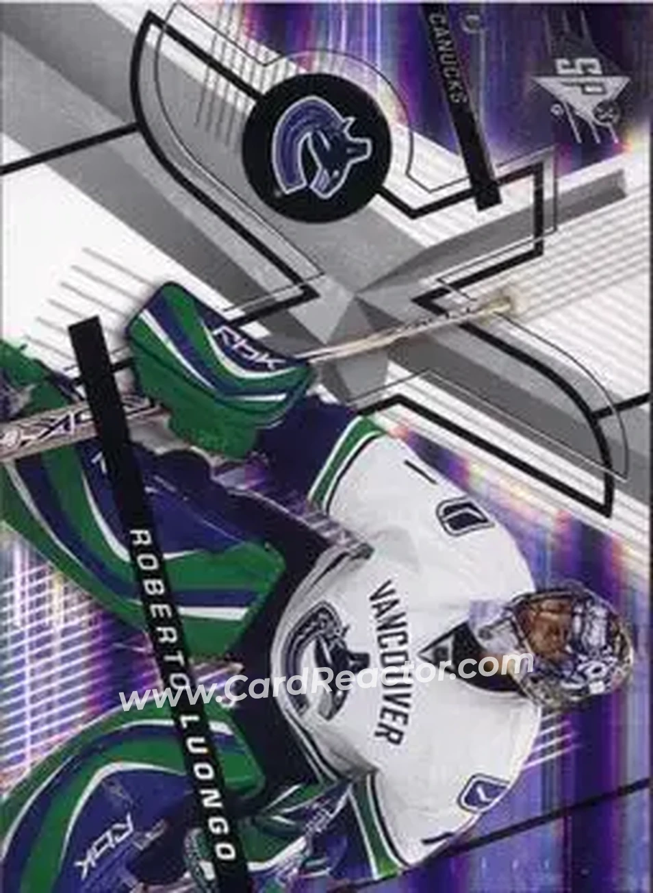 2008-09 SPx #4 - Roberto Luongo - Vancouver Canucks - Front 2008-09 SPx #4 - Roberto Luongo - Vancouver Canucks - Front