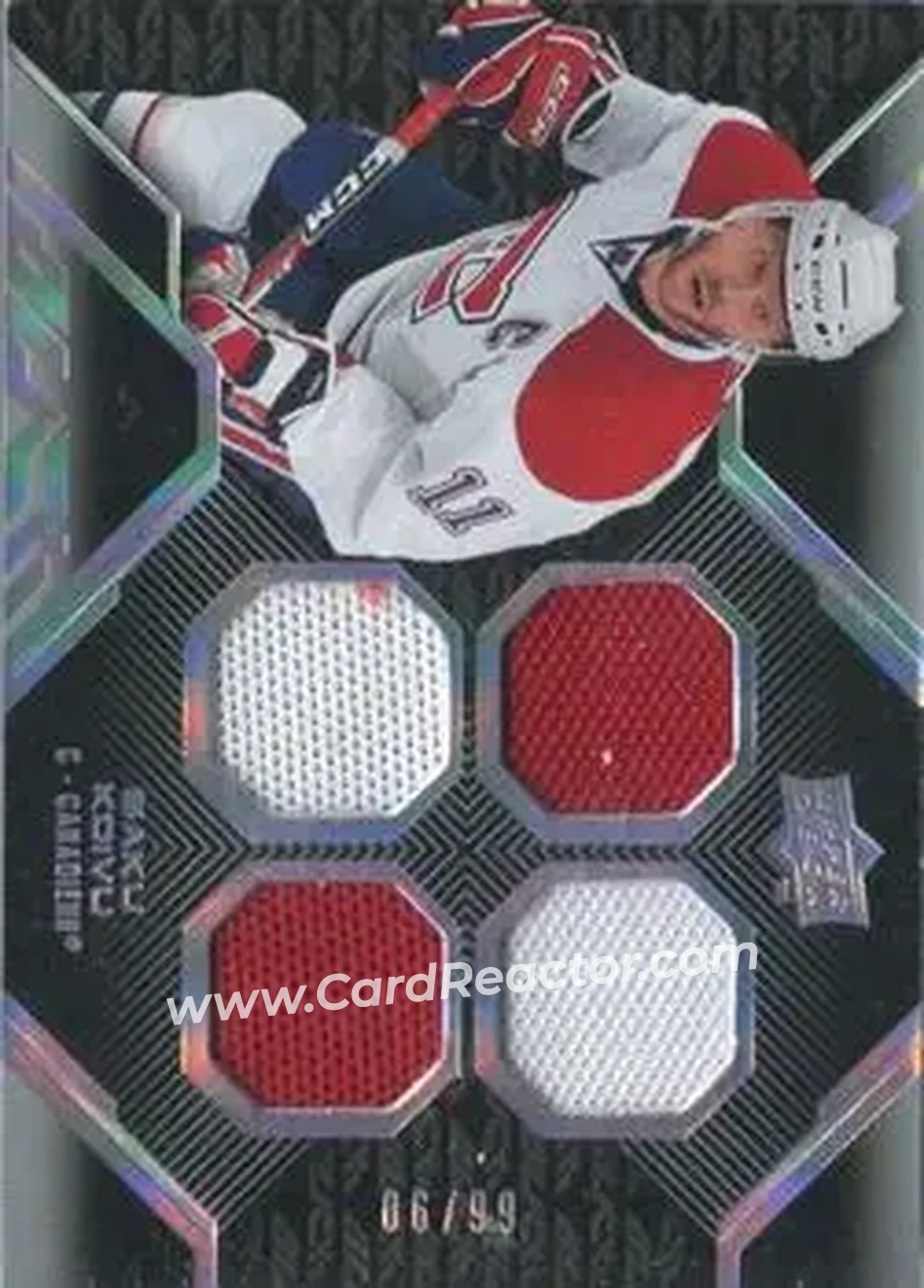 2008-09 UD Black #3 - Saku Koivu - Montreal Canadiens - Front