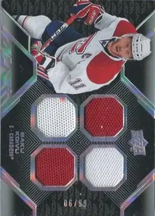2008-09 UD Black #3 - Saku Koivu - Montreal Canadiens