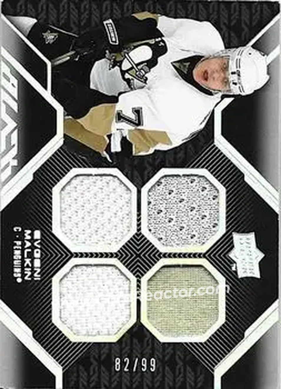 2008-09 UD Black #8 - Evgeni Malkin - Pittsburgh Penguins - Front