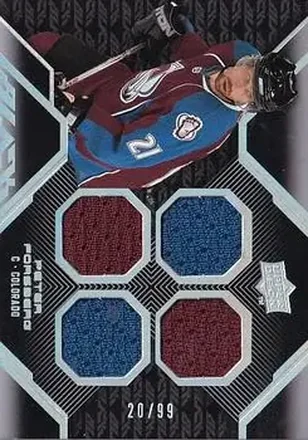 2008-09 UD Black #12 - Peter Forsberg - Colorado Avalanche
