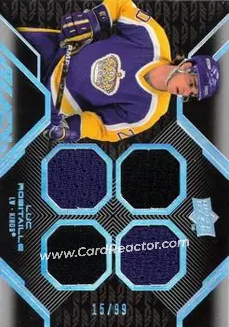 2008-09 UD Black #23 - Luc Robitaille - Los Angeles Kings - Front
