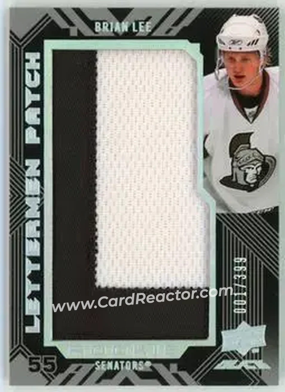 2008-09 UD Black #60 - Brian Lee - Ottawa Senators - Front