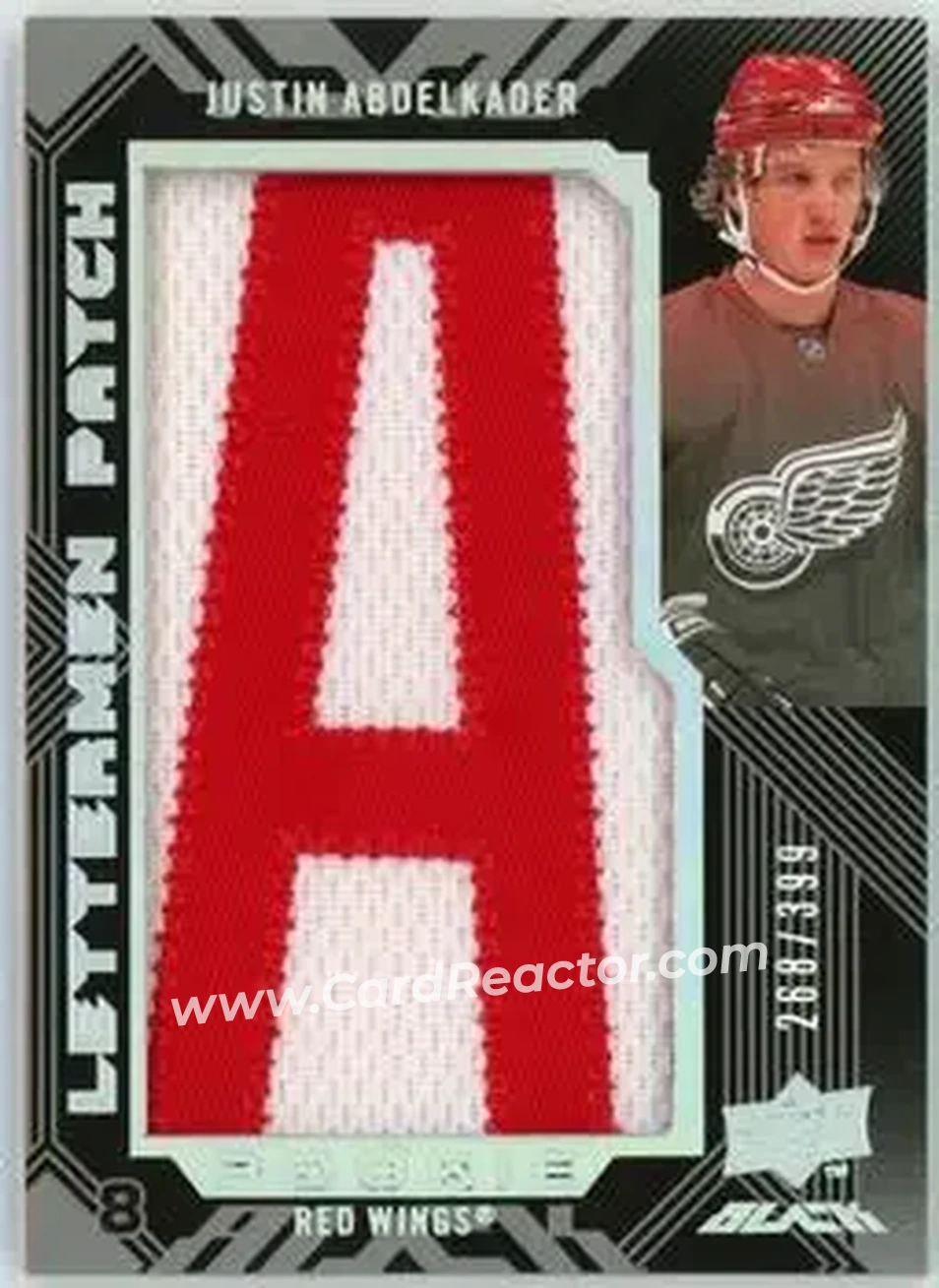 2008-09 UD Black #61 - Justin Abdelkader - Detroit Red Wings - Front