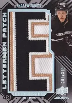 2008-09 UD Black #69 - Andrew Ebbett - Anaheim Ducks