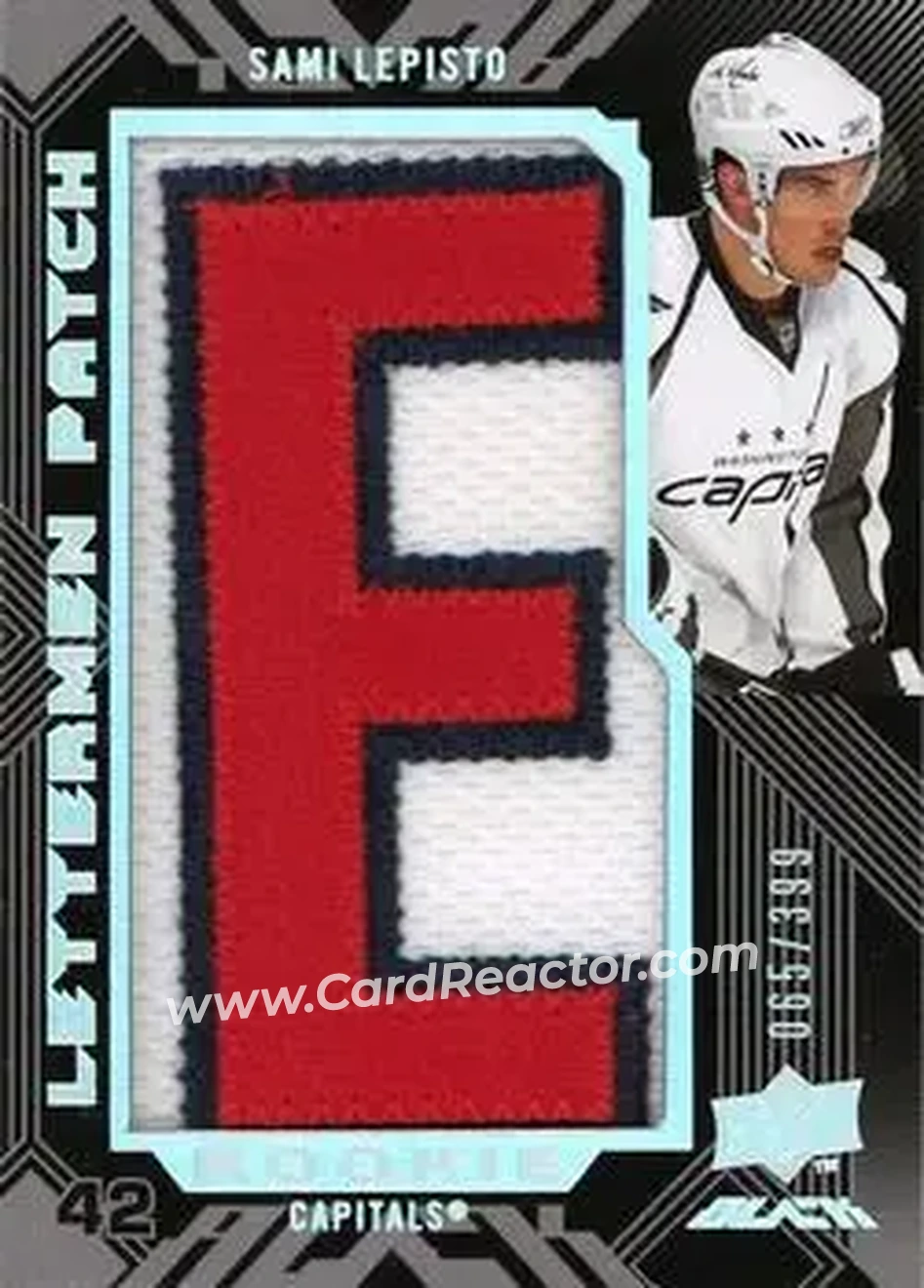 2008-09 UD Black #70 - Sami Lepisto - Washington Capitals - Front 2008-09 UD Black #70 - Sami Lepisto - Washington Capitals - Front