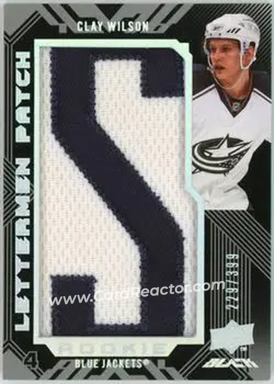 2008-09 UD Black #74 - Clay Wilson - Columbus Blue Jackets - Front