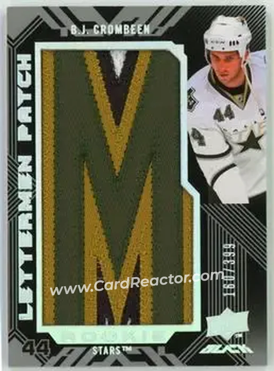 2008-09 UD Black #79 - B.J. Crombeen - Dallas Stars - Front