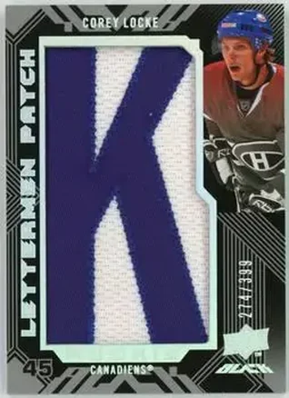 2008-09 UD Black #82 - Corey Locke - Montreal Canadiens