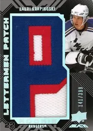 2008-09 UD Black #85 - Lauri Korpikoski - New York Rangers