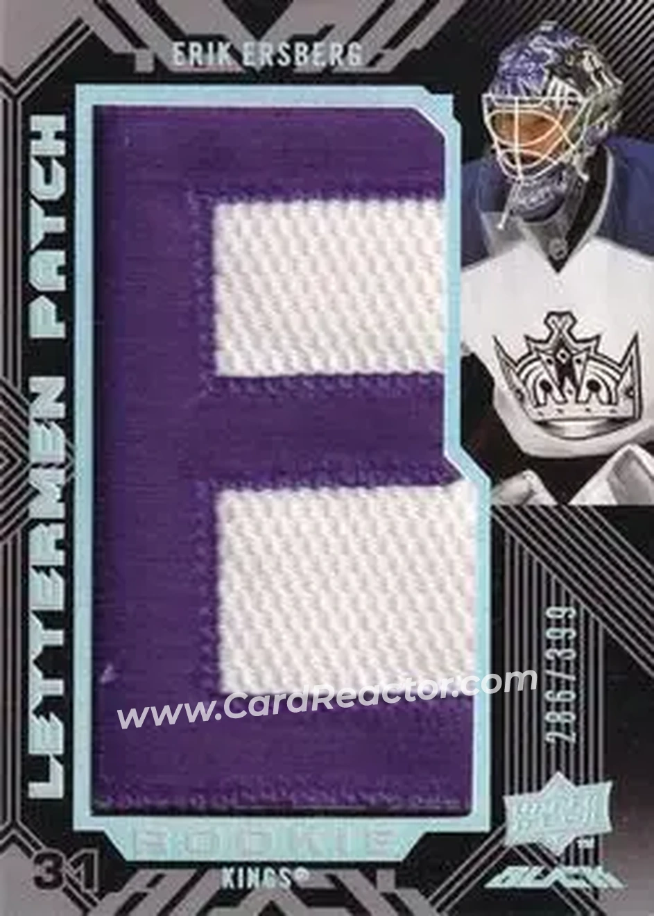 2008-09 UD Black #89 - Erik Ersberg - Los Angeles Kings - Front