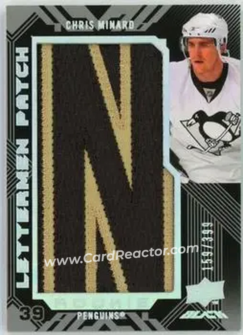 2008-09 UD Black #93 - Chris Minard - Pittsburgh Penguins - Front