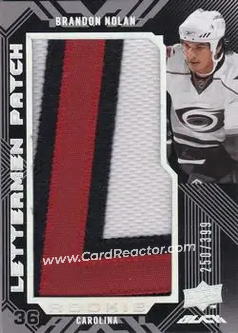 2008-09 UD Black #98 - Brandon Nolan - Carolina Hurricanes - Front
