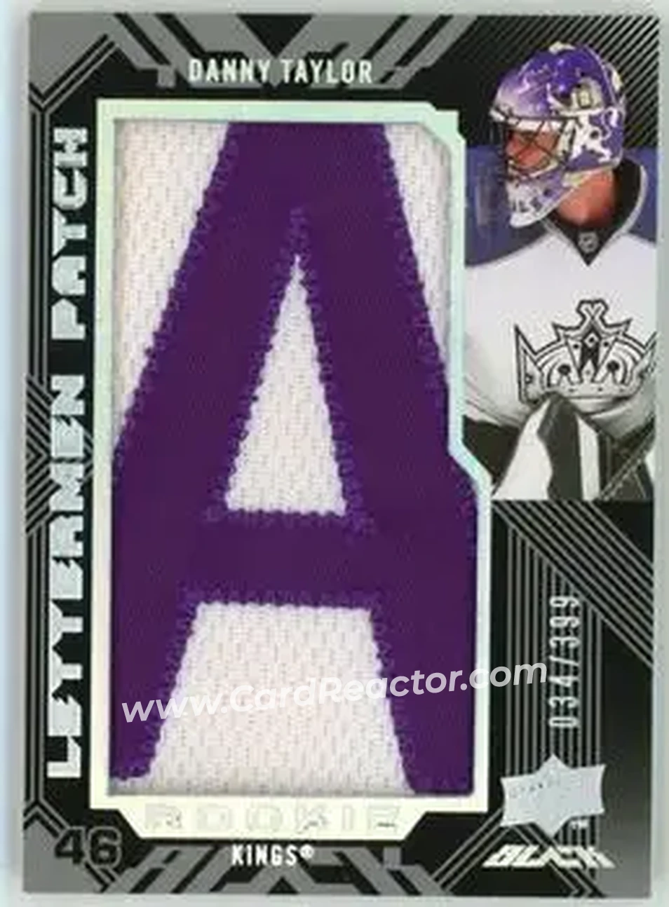 2008-09 UD Black #100 - Danny Taylor - Los Angeles Kings - Front 2008-09 UD Black #100 - Danny Taylor - Los Angeles Kings - Front