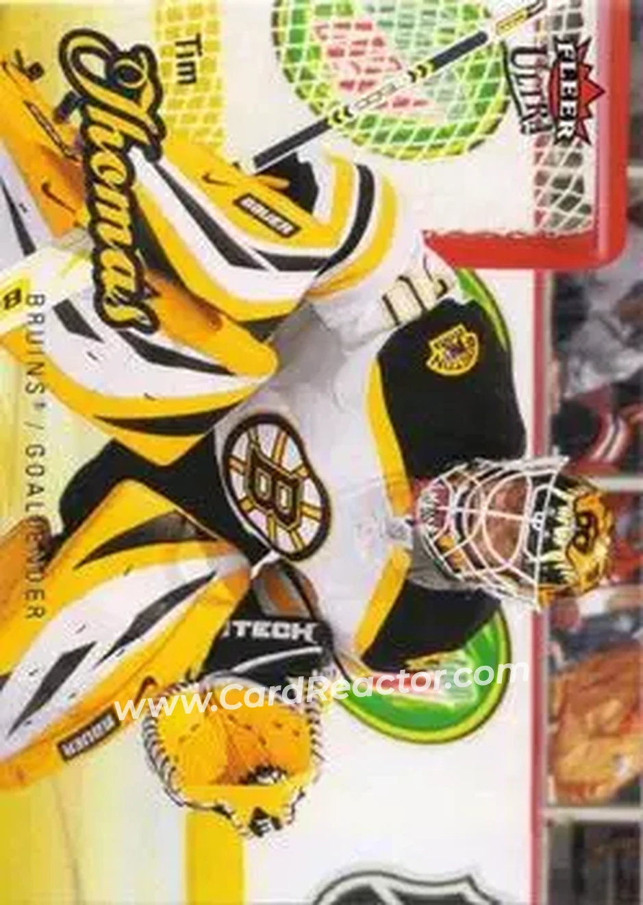 2008-09 Ultra #9 - Tim Thomas - Boston Bruins - Front