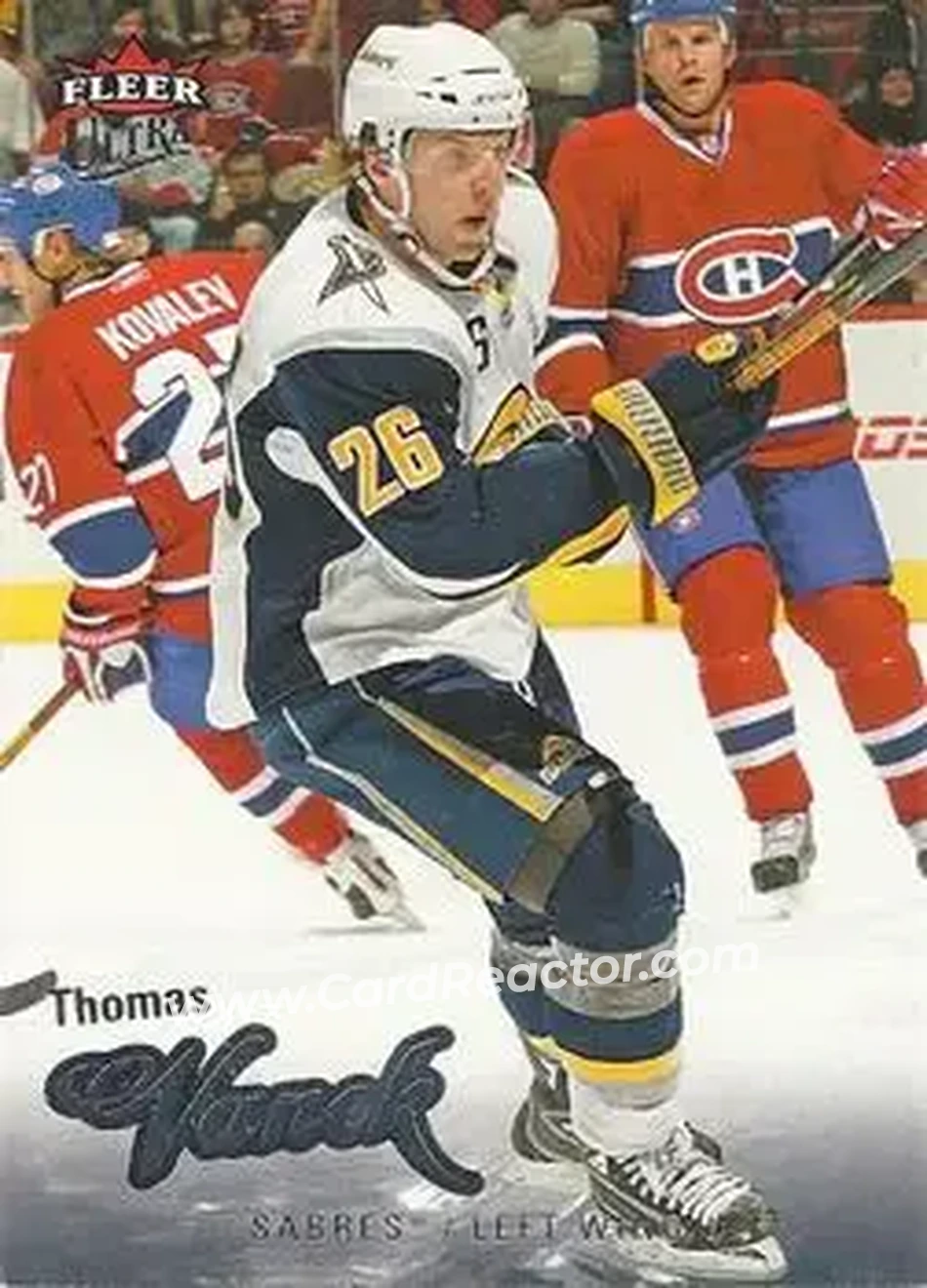 2008-09 Ultra #15 - Thomas Vanek - Buffalo Sabres - Front