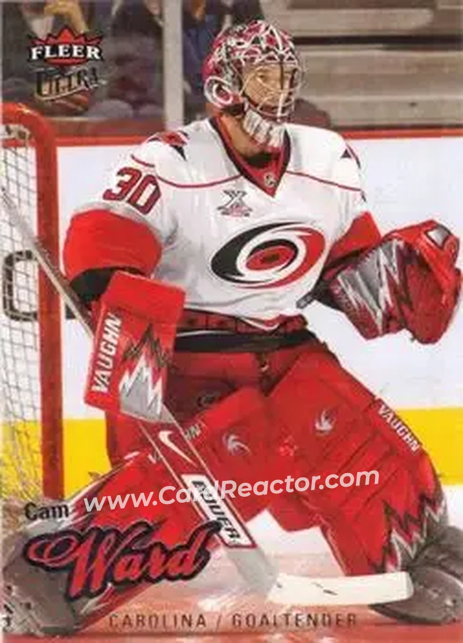 2008-09 Ultra #23 - Cam Ward - Carolina Hurricanes - Front