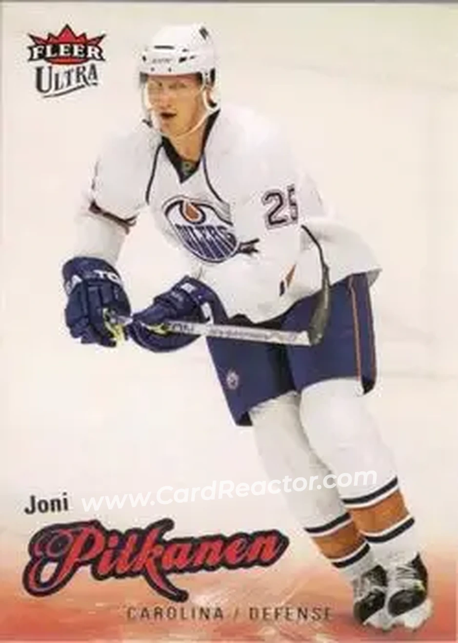 2008-09 Ultra #26 - Joni Pitkanen - Carolina Hurricanes - Front