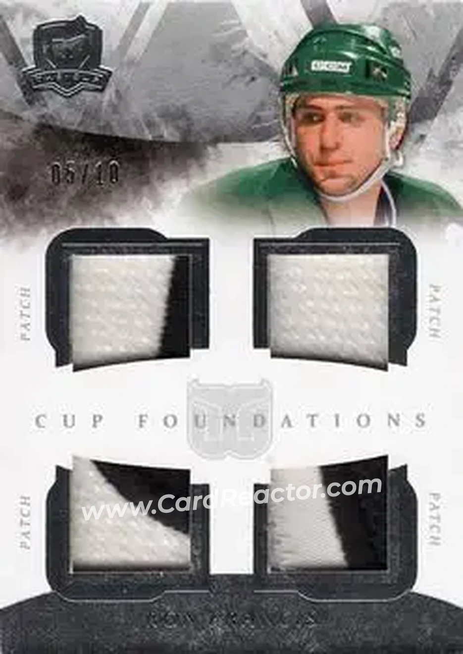 2010-11 Upper Deck The Cup - Foundations Patches #CF-RF - Ron Francis - Hartford Whalers - Front 2010-11 Upper Deck The Cup - Foundations Patches #CF-RF - Ron Francis - Hartford Whalers - Front