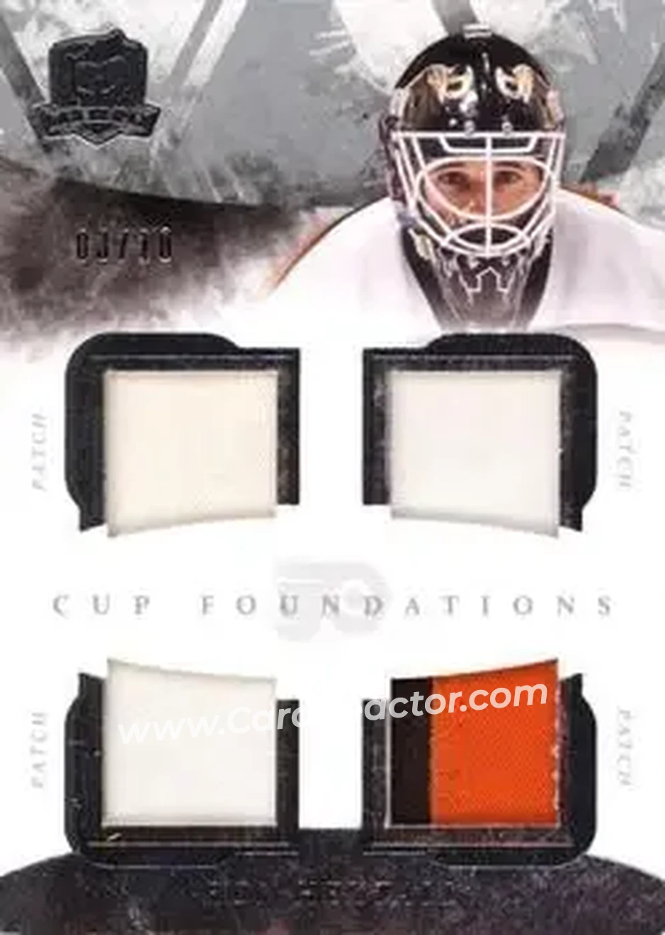 2010-11 Upper Deck The Cup - Foundations Patches #CF-RH - Ron Hextall - Philadelphia Flyers - Front